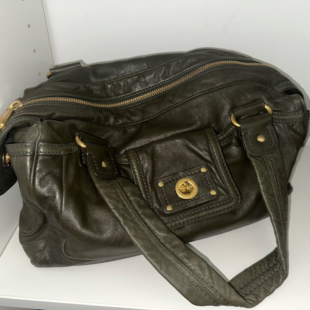 Mark by Mark Jacobs green duffel purse